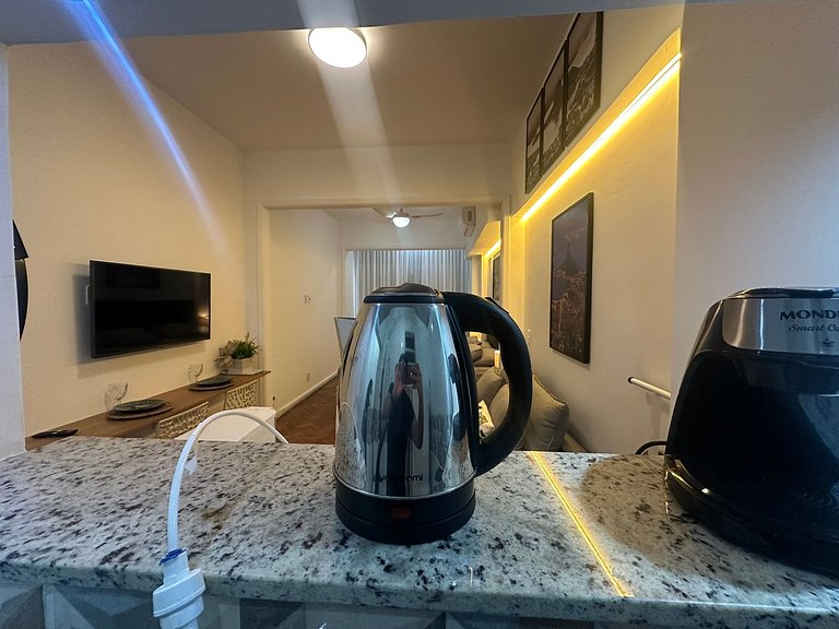 Copacabana 150 m da praia | Cama King + lava-seca